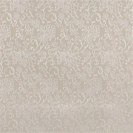 FINE-LINE 54 in. Wide Beige- Contemporary Floral Jacquard Woven Upholstery Fabric FI2947436